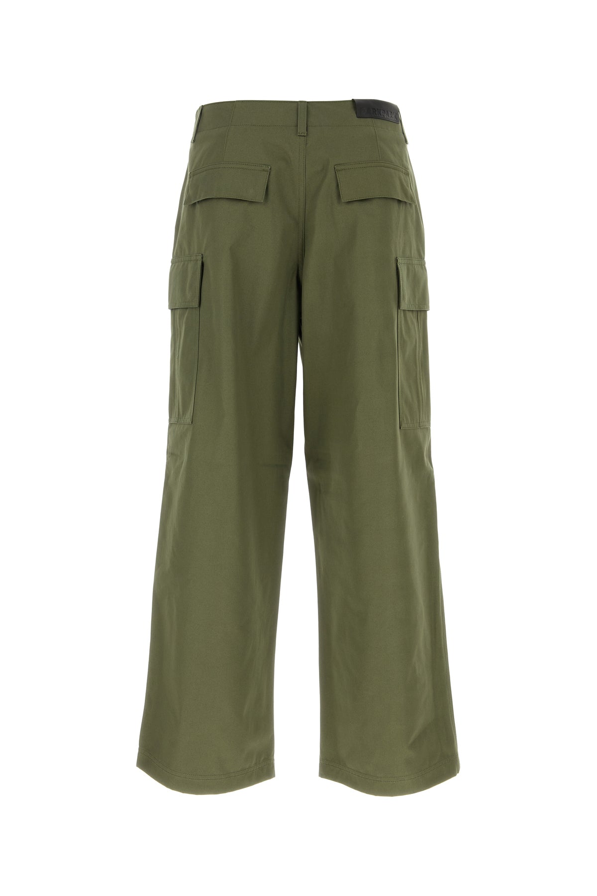 DARKPARK Pantalone Vince in cotone verde militare, view 2