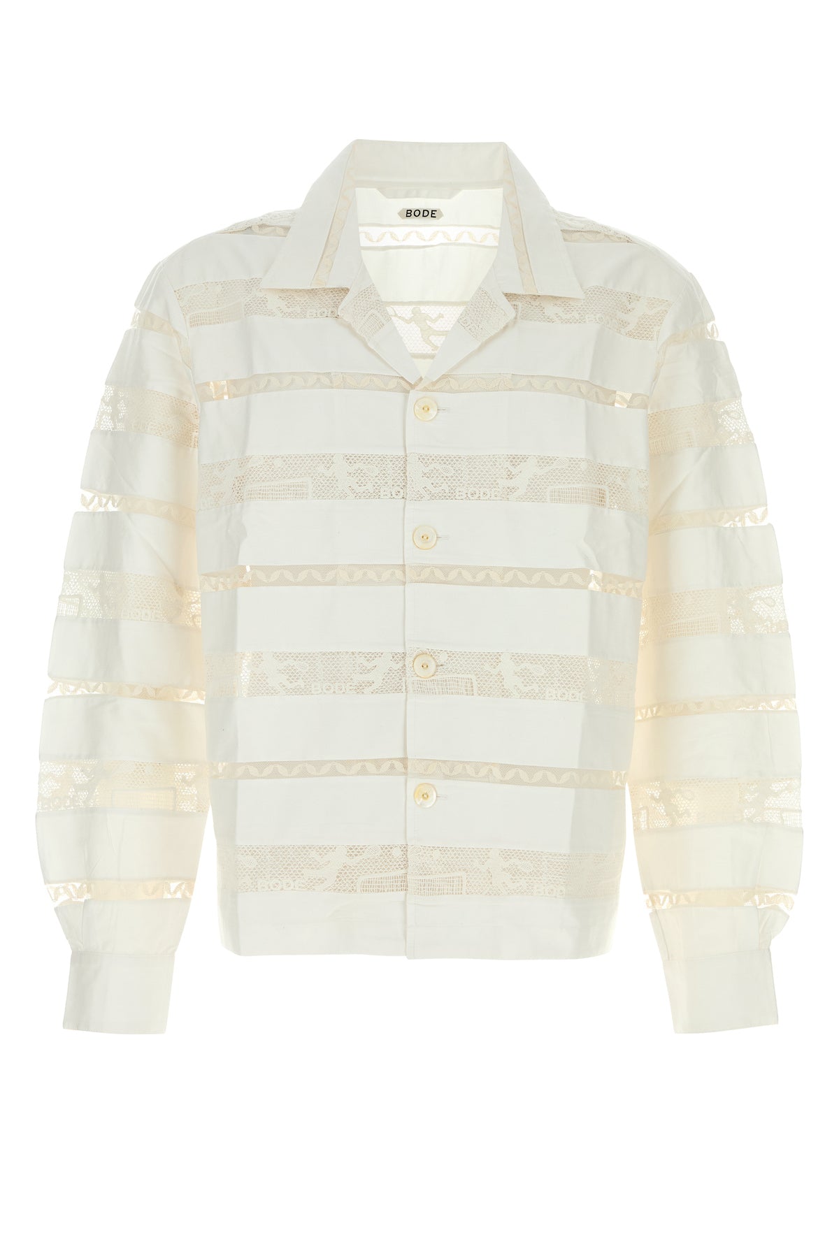 BODE Camicia in popeline bianco