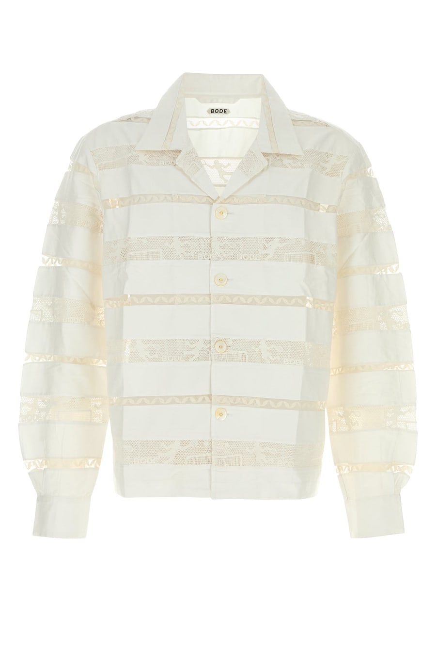 BODE Camicia in popeline bianco