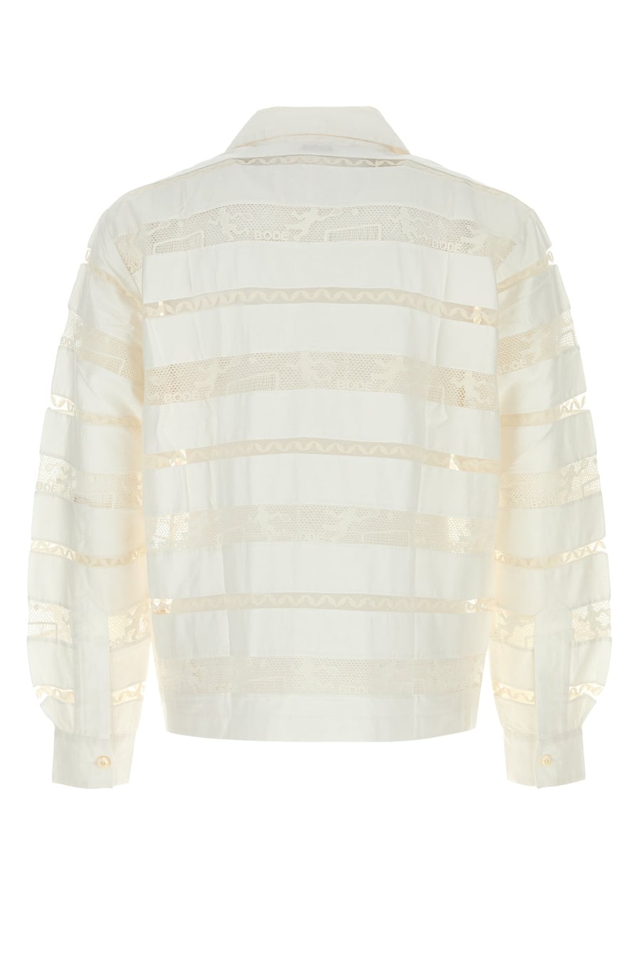 BODE Camicia in popeline bianco, view 2
