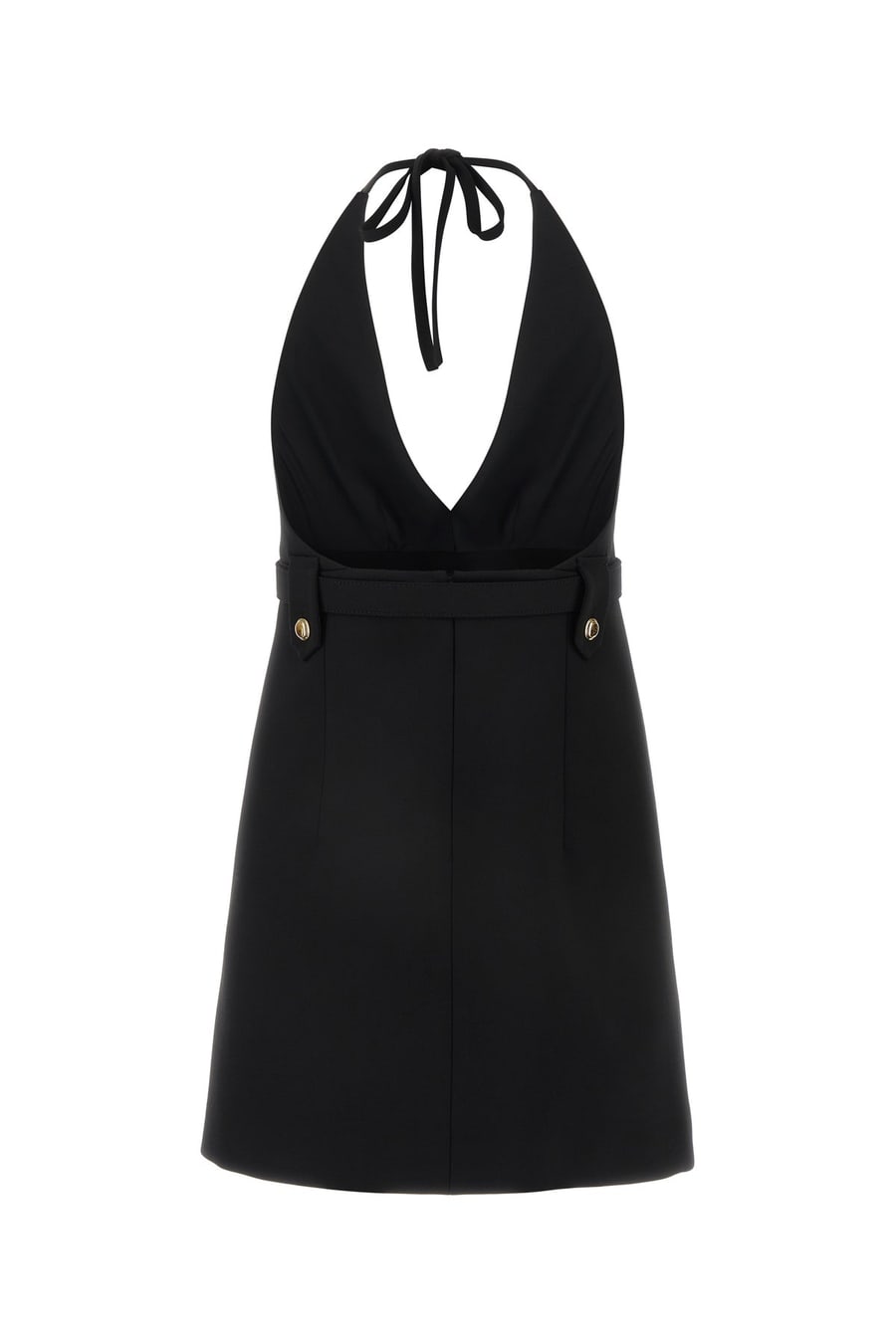 Miu Miu Abito in lana stretch nera, view 2