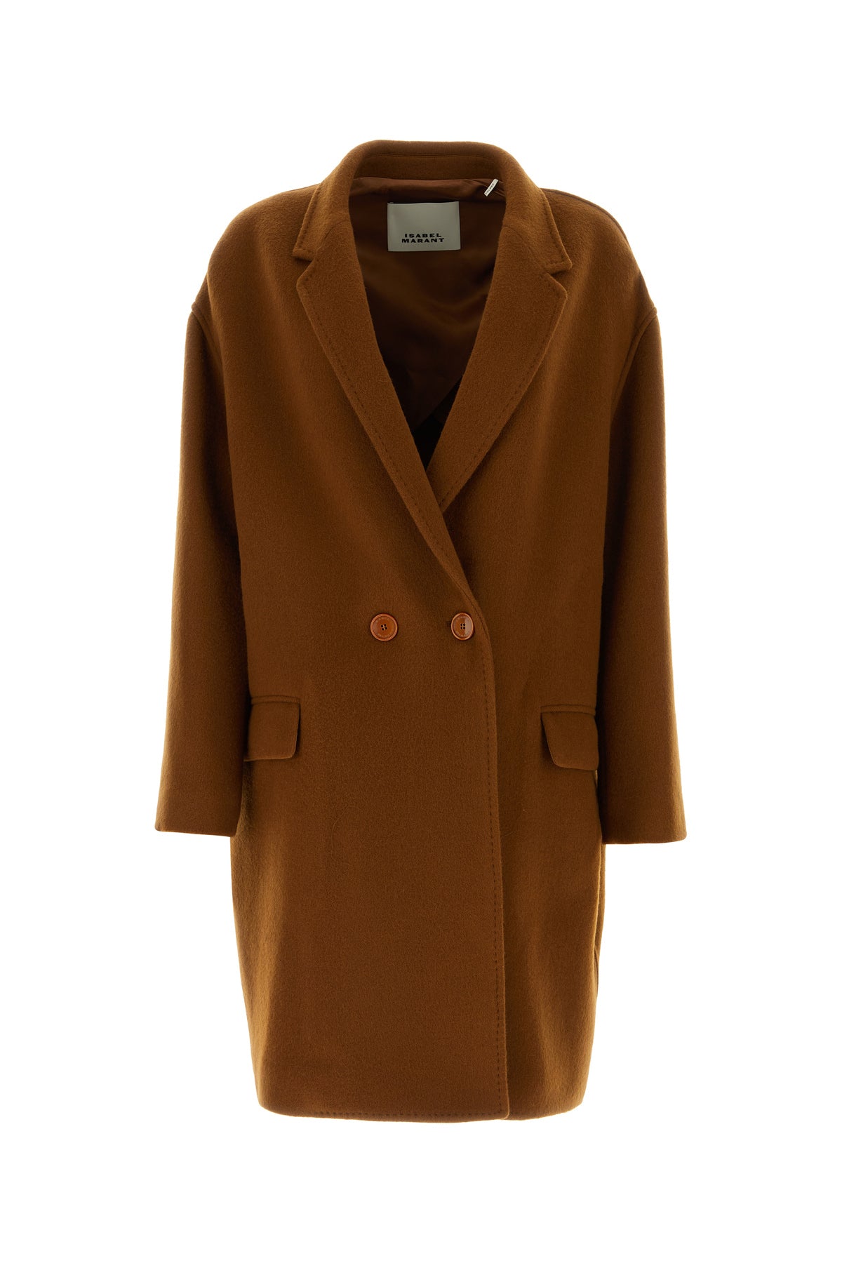 Isabel Marant Cappotto Efegozi in misto lana caramello