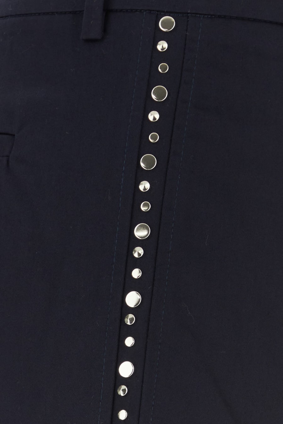 WALES BONNER Pantalone in cotone blu notte, view 3