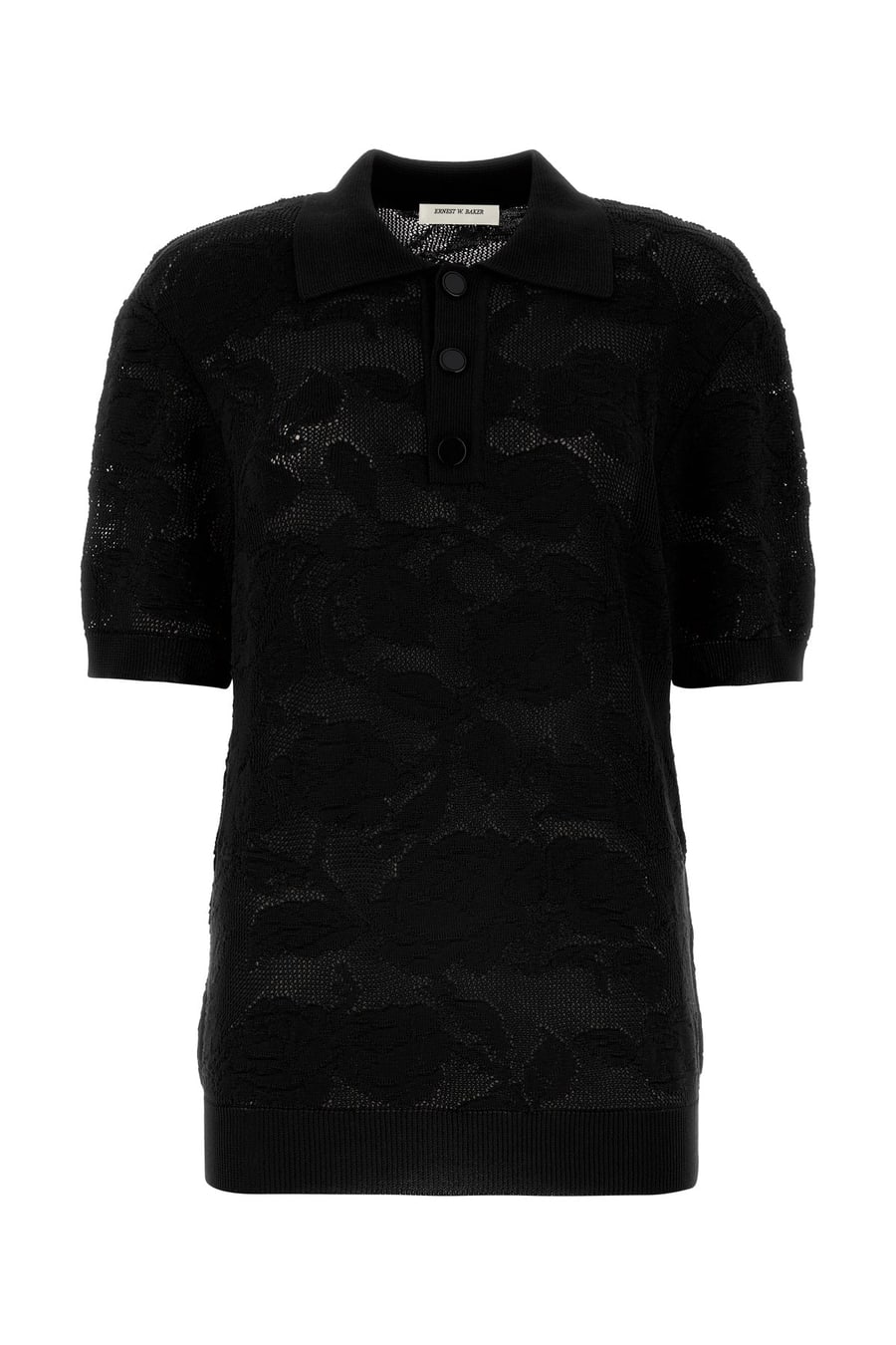 ERNEST W.BAKER Polo in cotone nero