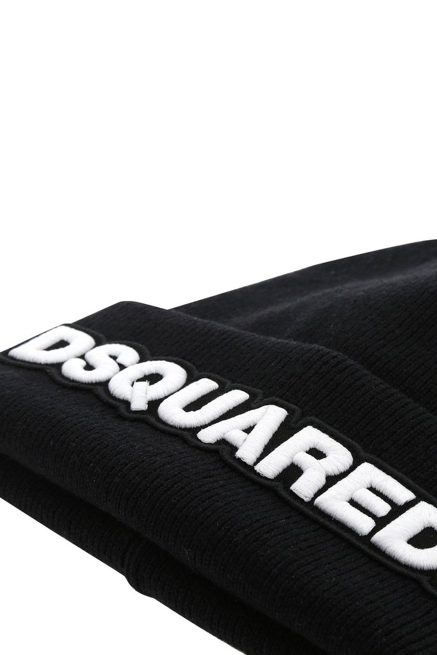 Dsquared2 Cuffia in lana nera, view 3