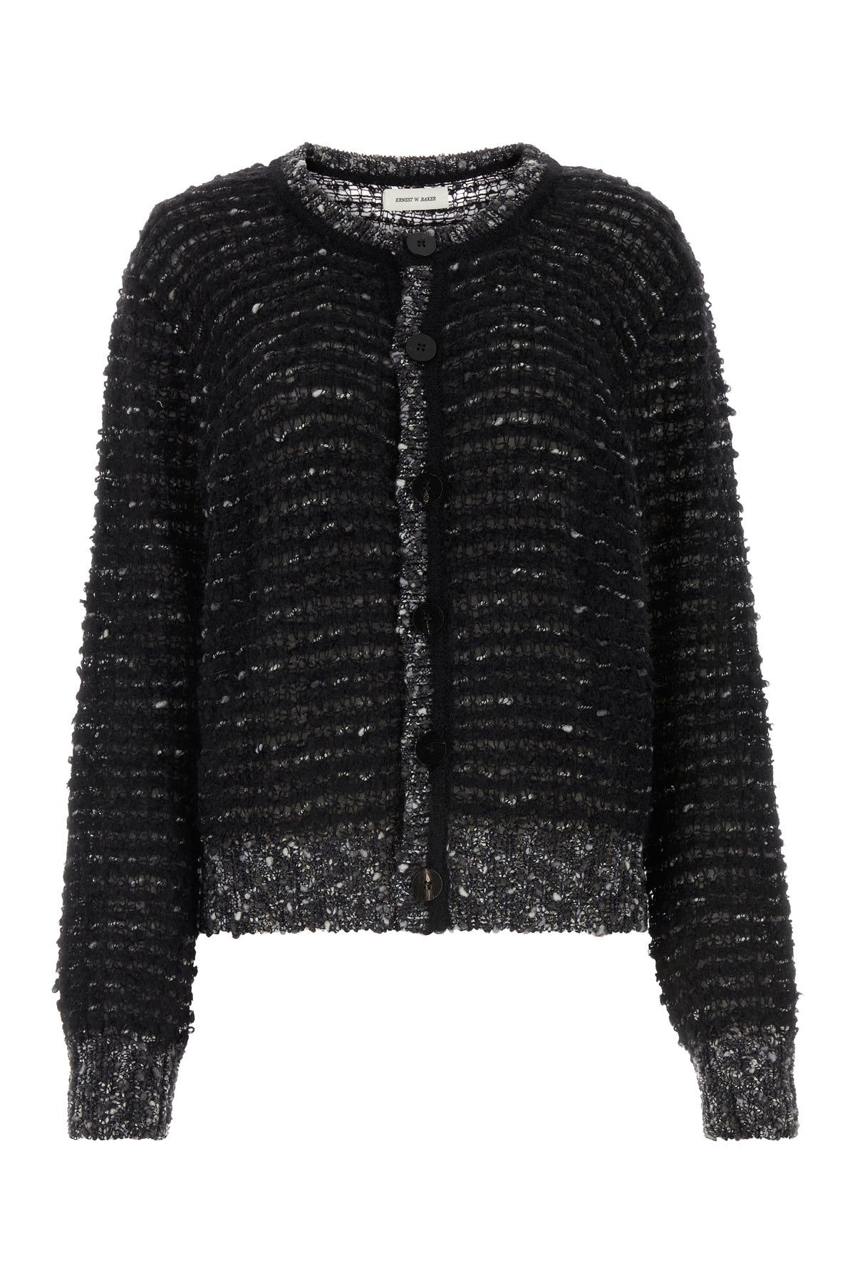 ERNEST W.BAKER Cardigan in misto mohair bicolor