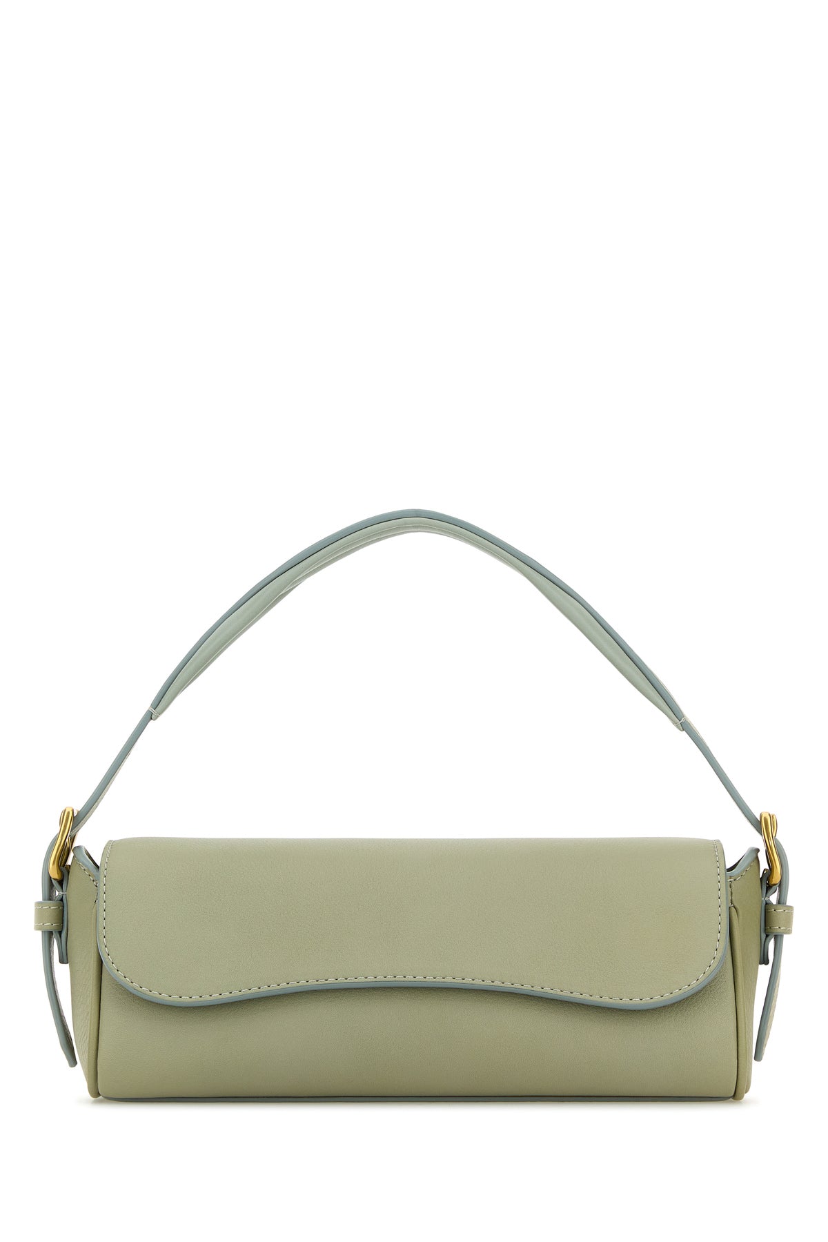 J&M DAVIDSON Borsa a mano Bonny Baguette in pelle verde salvia