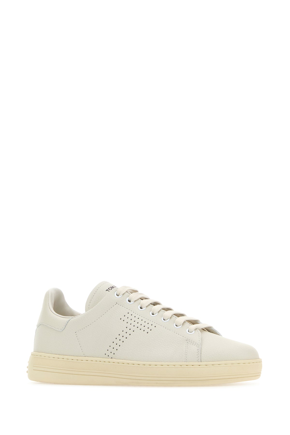 Tom Ford Sneakers Warwick in pelle bianca, view 2