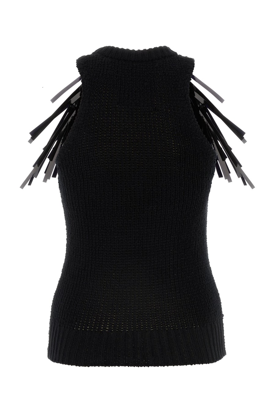 Jil Sander Top in cotone stretch nero