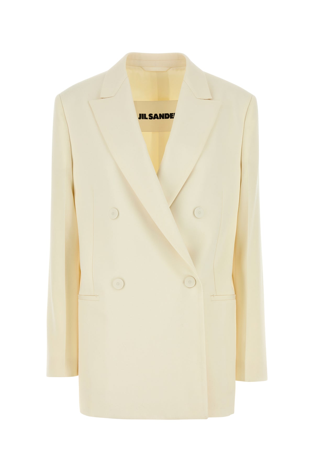 Jil Sander Giacca in lana crema