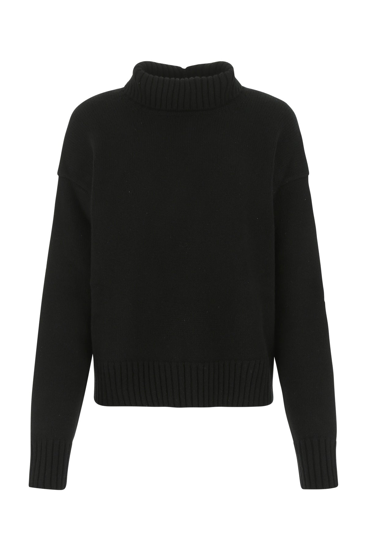 Jil Sander Maglione oversize in misto cashmere nero