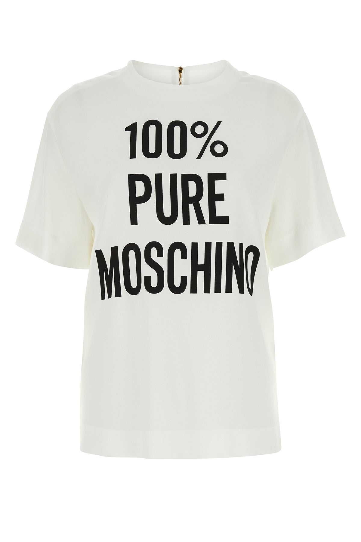 Moschino T-shirt in crepe bianco
