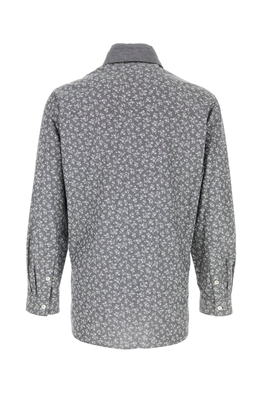 YOHJI YAMAMOTO Camicia in cotone stampato, view 2