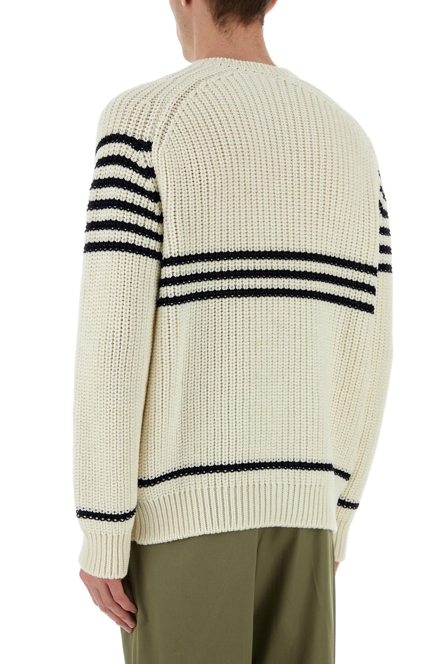 Loewe Maglione in misto lana avorio, view 4