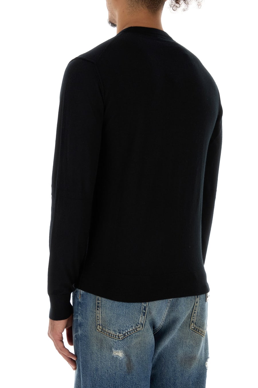Dolce & Gabbana Maglione in cashmere nero, view 4