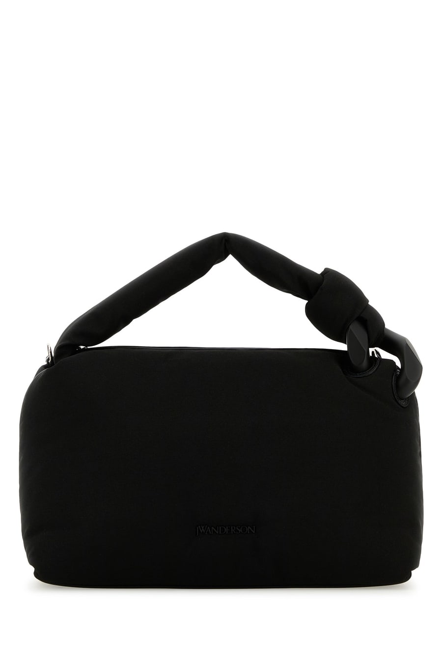 JW Anderson Borsa a mano JWA Puffy in tessuto nero
