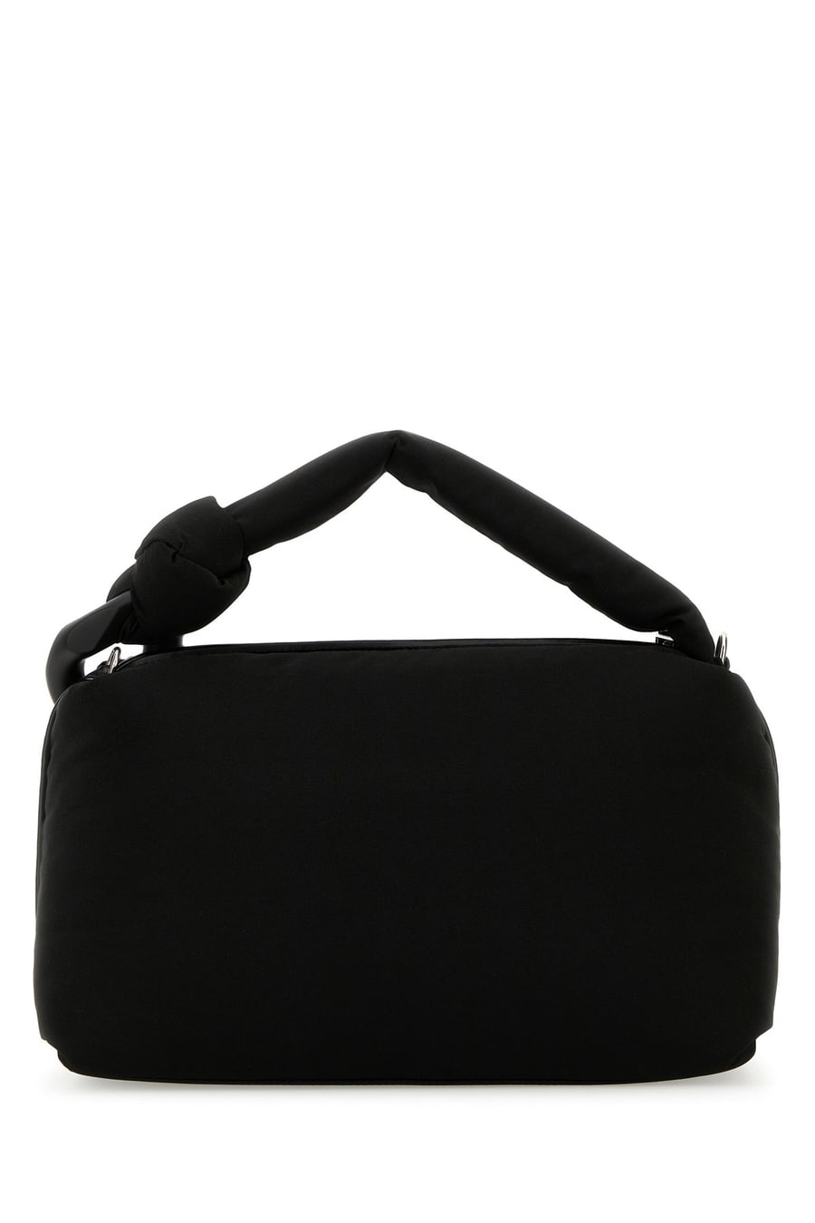 JW Anderson Borsa a mano JWA Puffy in tessuto nero, view 3