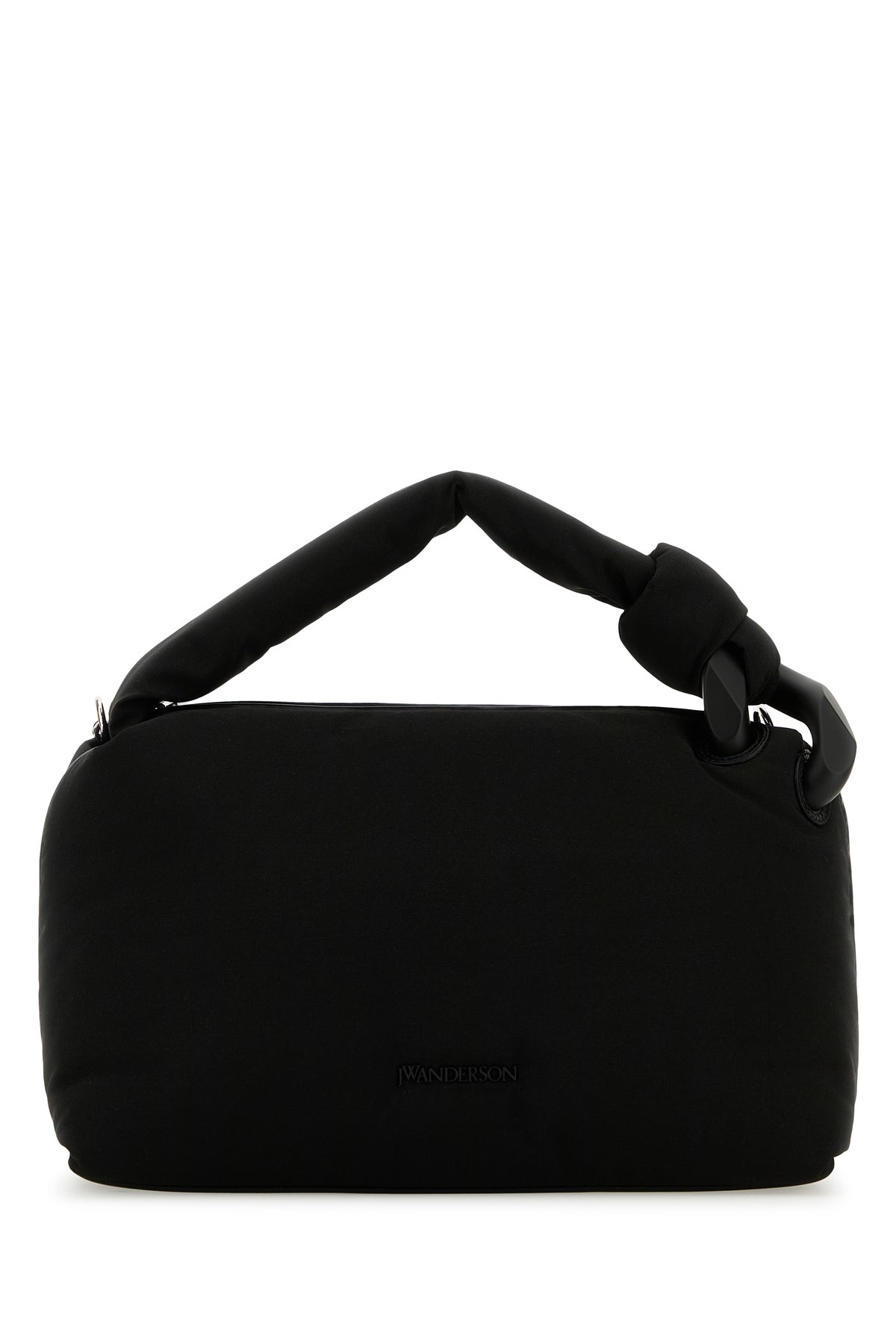 JW Anderson Borsa a mano JWA Puffy in tessuto nero