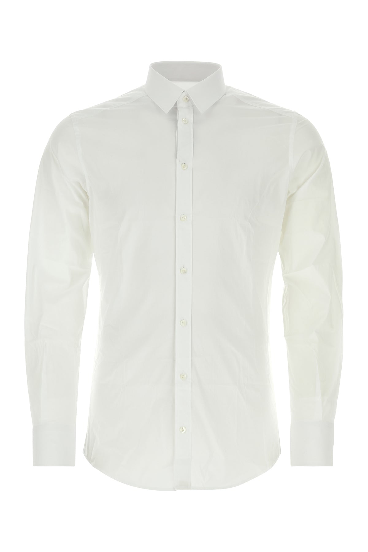 Dolce & Gabbana Camicia in popeline stretch bianco