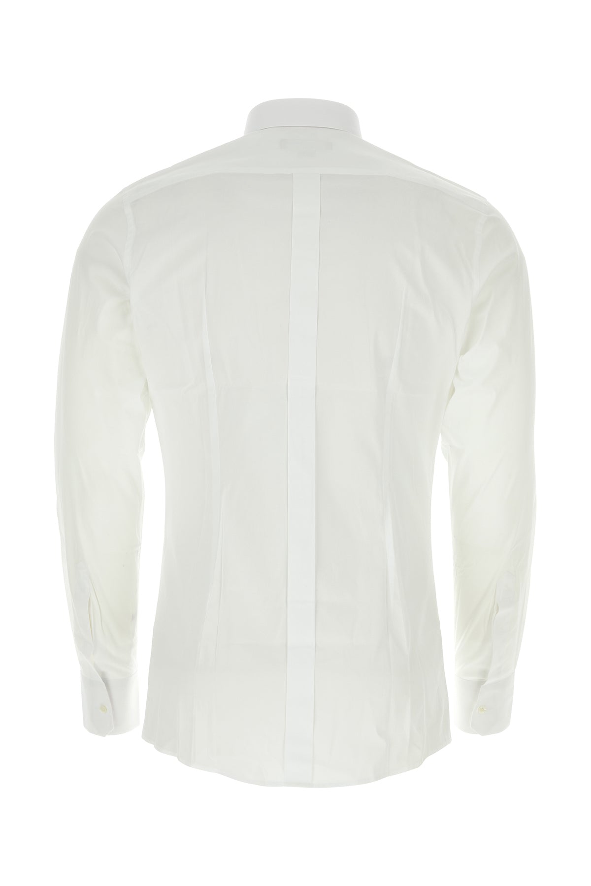 Dolce & Gabbana Camicia in popeline stretch bianco, view 2