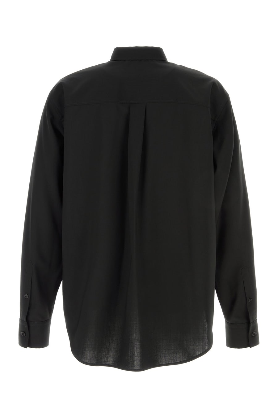 Fendi Camicia in lana nera, view 2