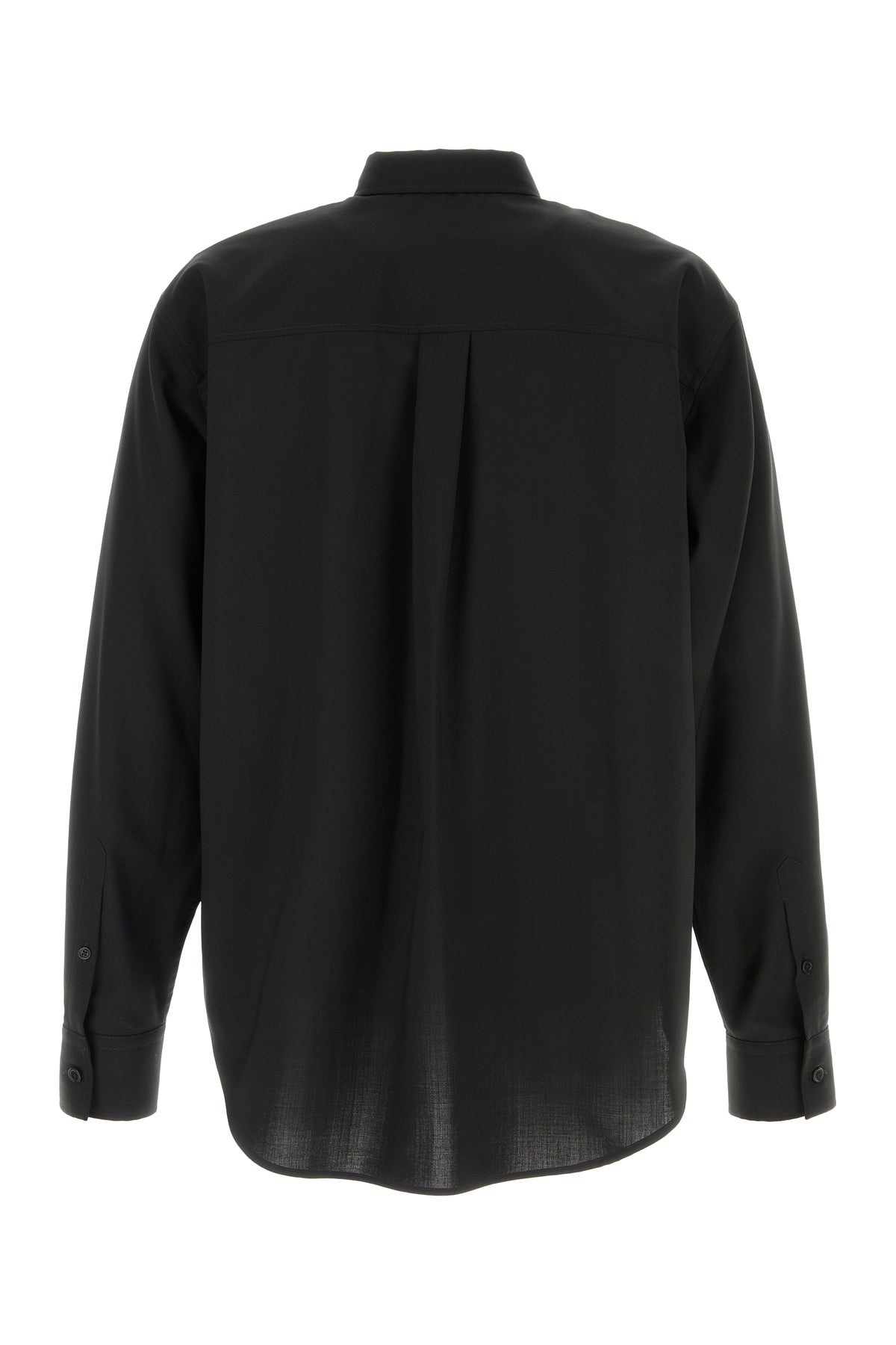 Fendi Camicia in lana nera, view 2