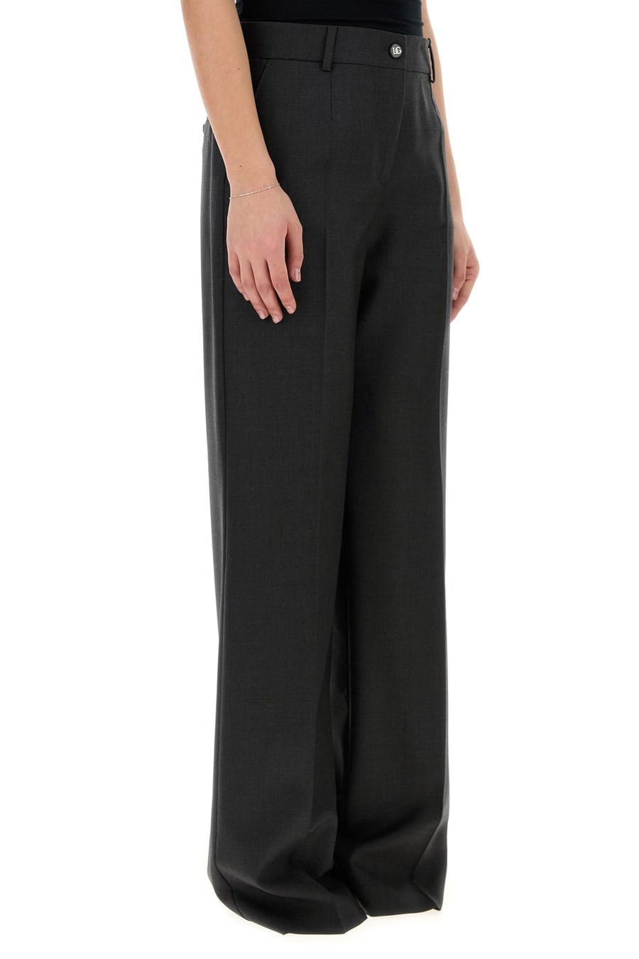 Dolce & Gabbana Pantalone in lana grafite, view 3