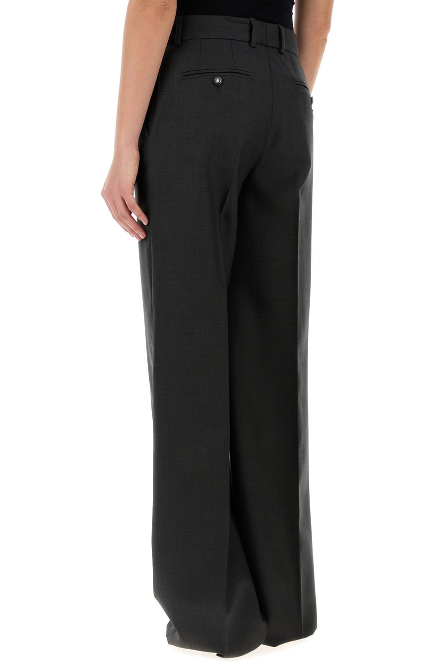 Dolce & Gabbana Pantalone in lana grafite, view 4