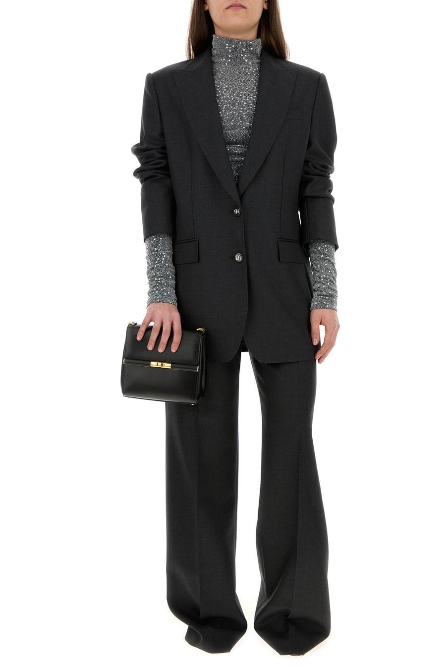 Dolce & Gabbana Pantalone in lana grafite, view 6