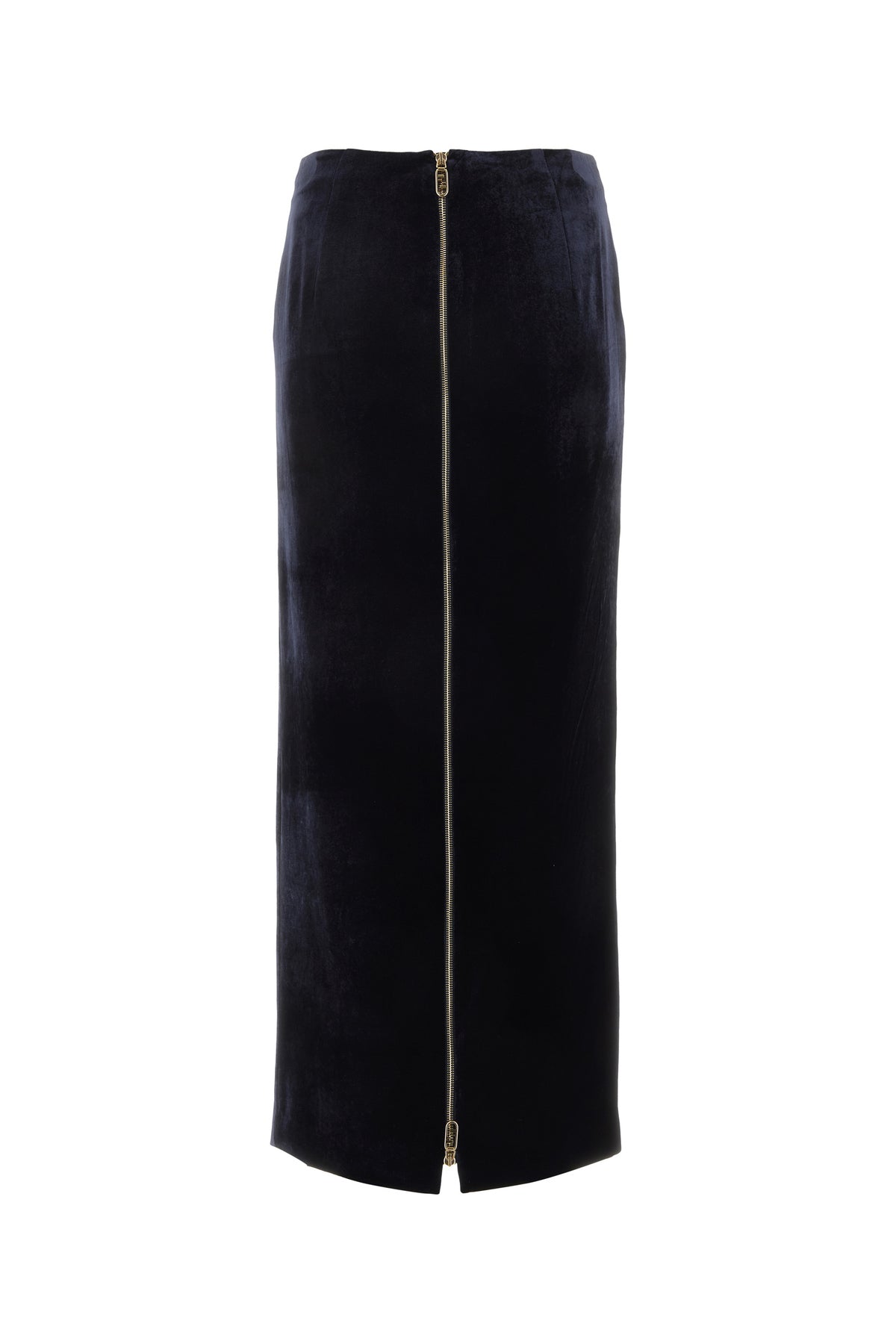 Fendi Gonna in velluto blu notte, view 2
