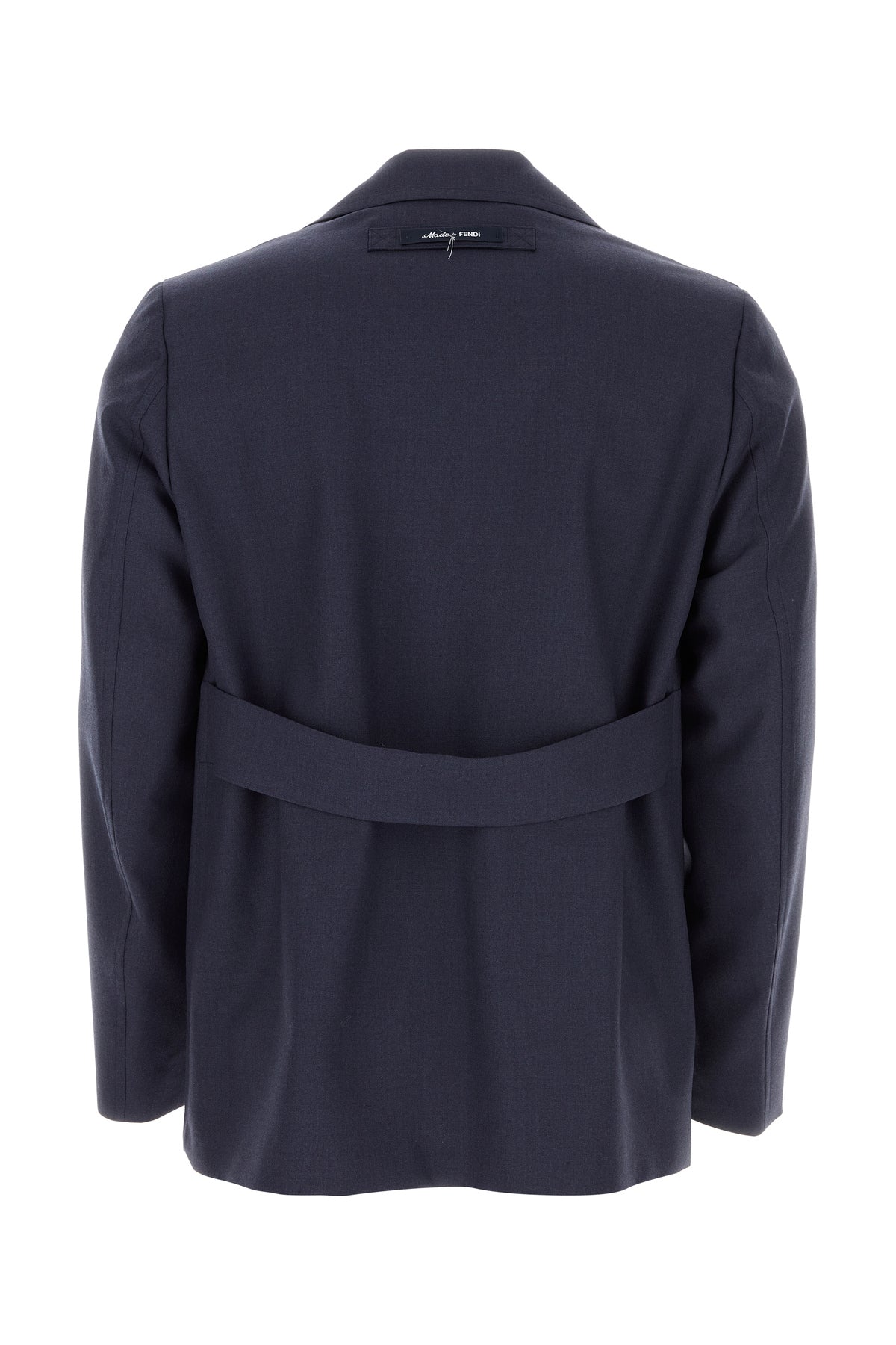 Fendi Giacca in lana blu, view 2