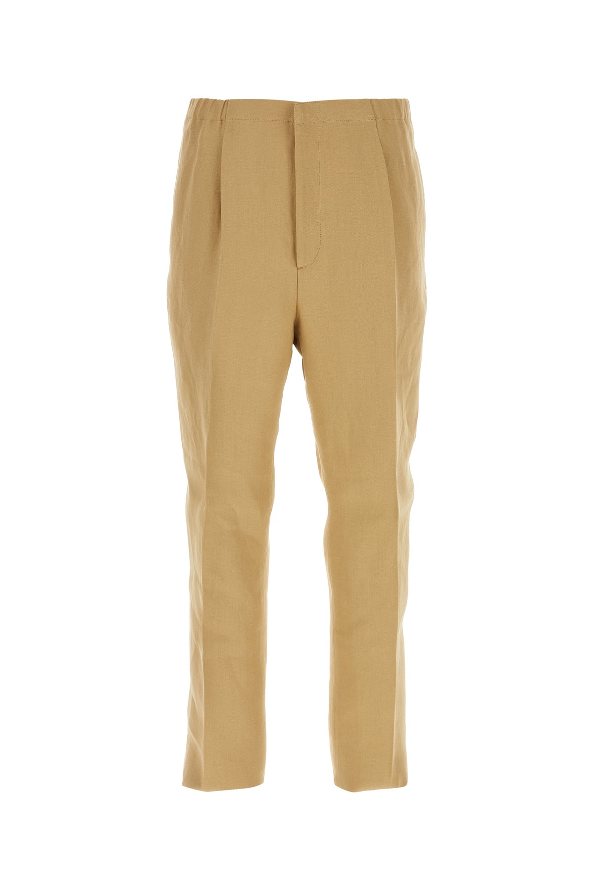 Fendi Pantalone in carta tessile cammello