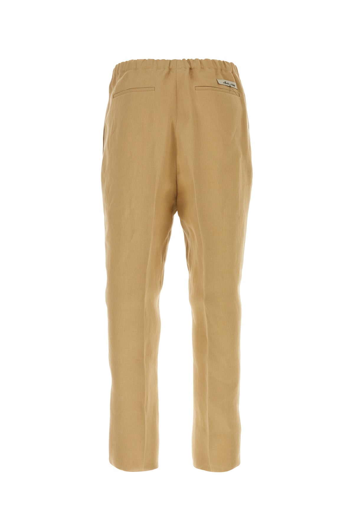 Fendi Pantalone in carta tessile cammello, view 2