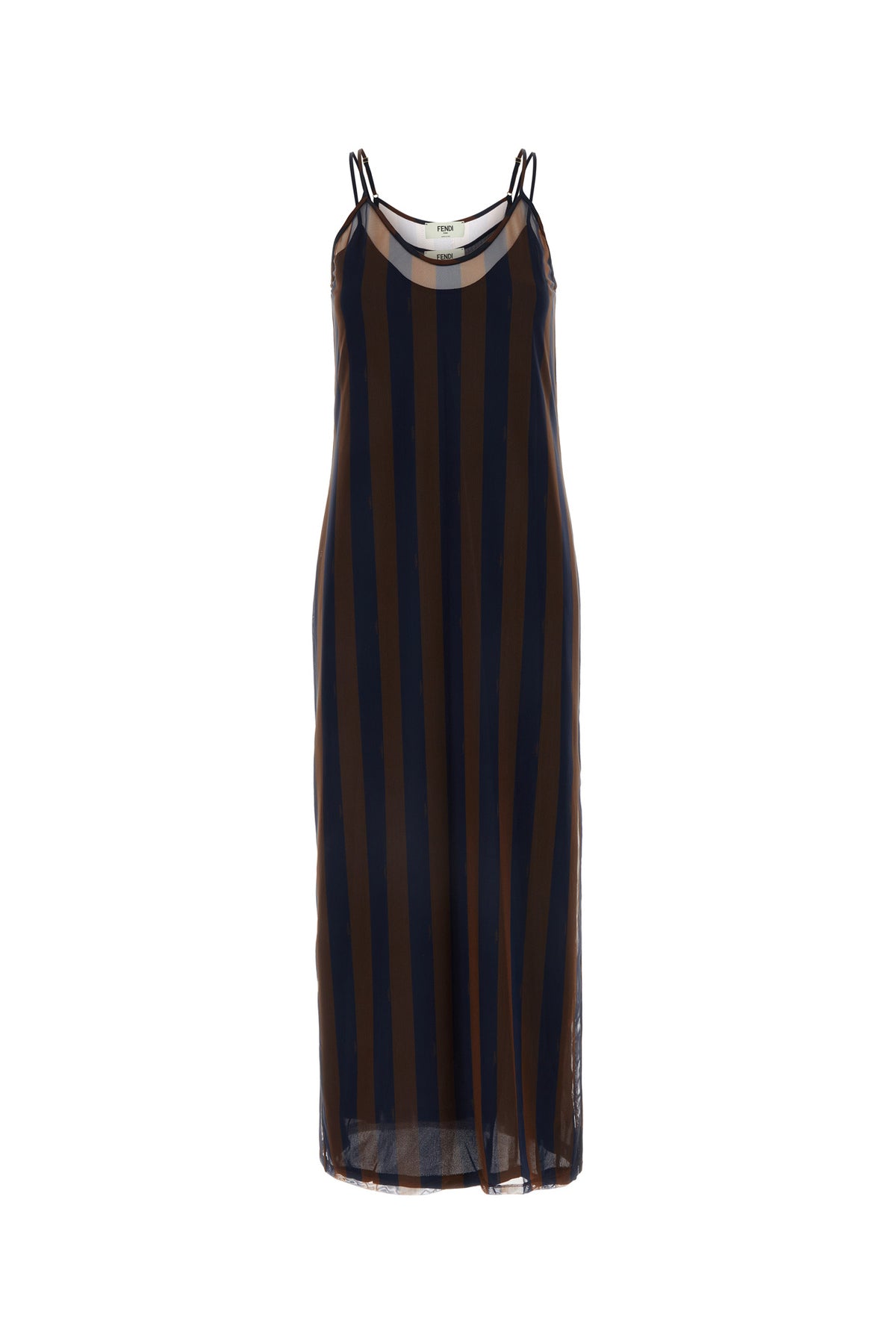 Fendi Abito in tulle stretch stampato