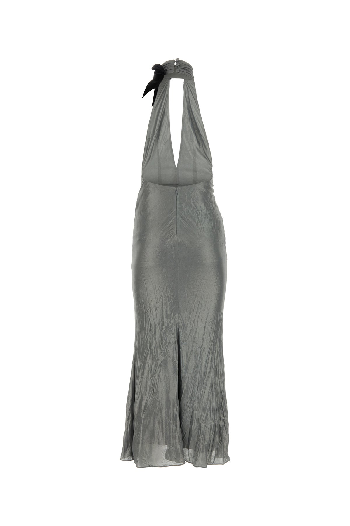 ALESSANDRA RICH Abito in viscosa grigia, view 2