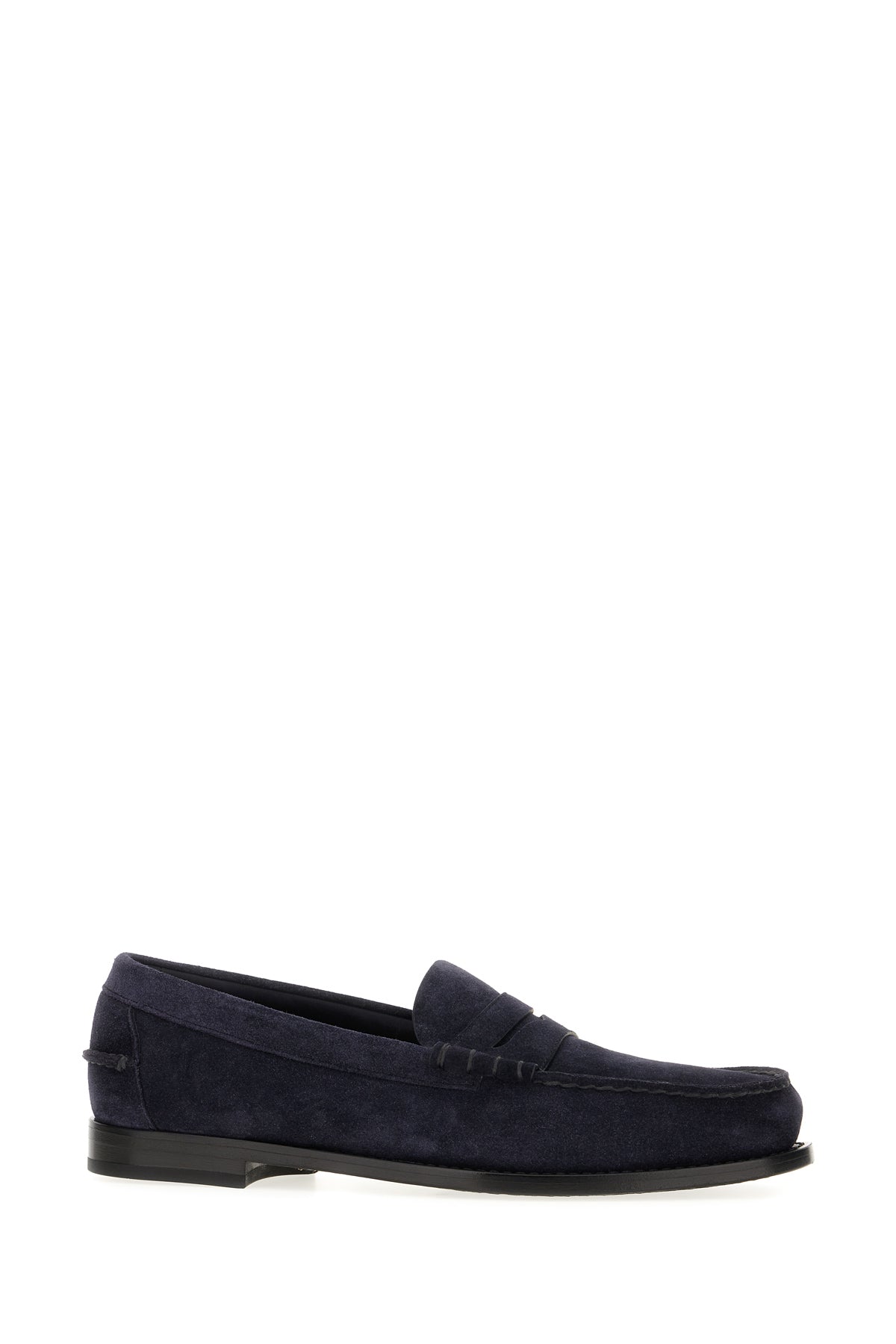 Church's Mocassini in pelle scamosciata blu navy, view 2