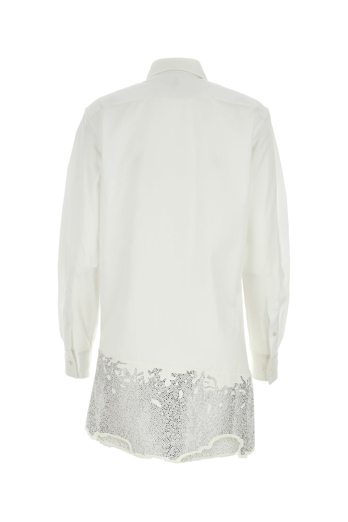 JW Anderson Mini abito chemisier in cotone bianco, view 2