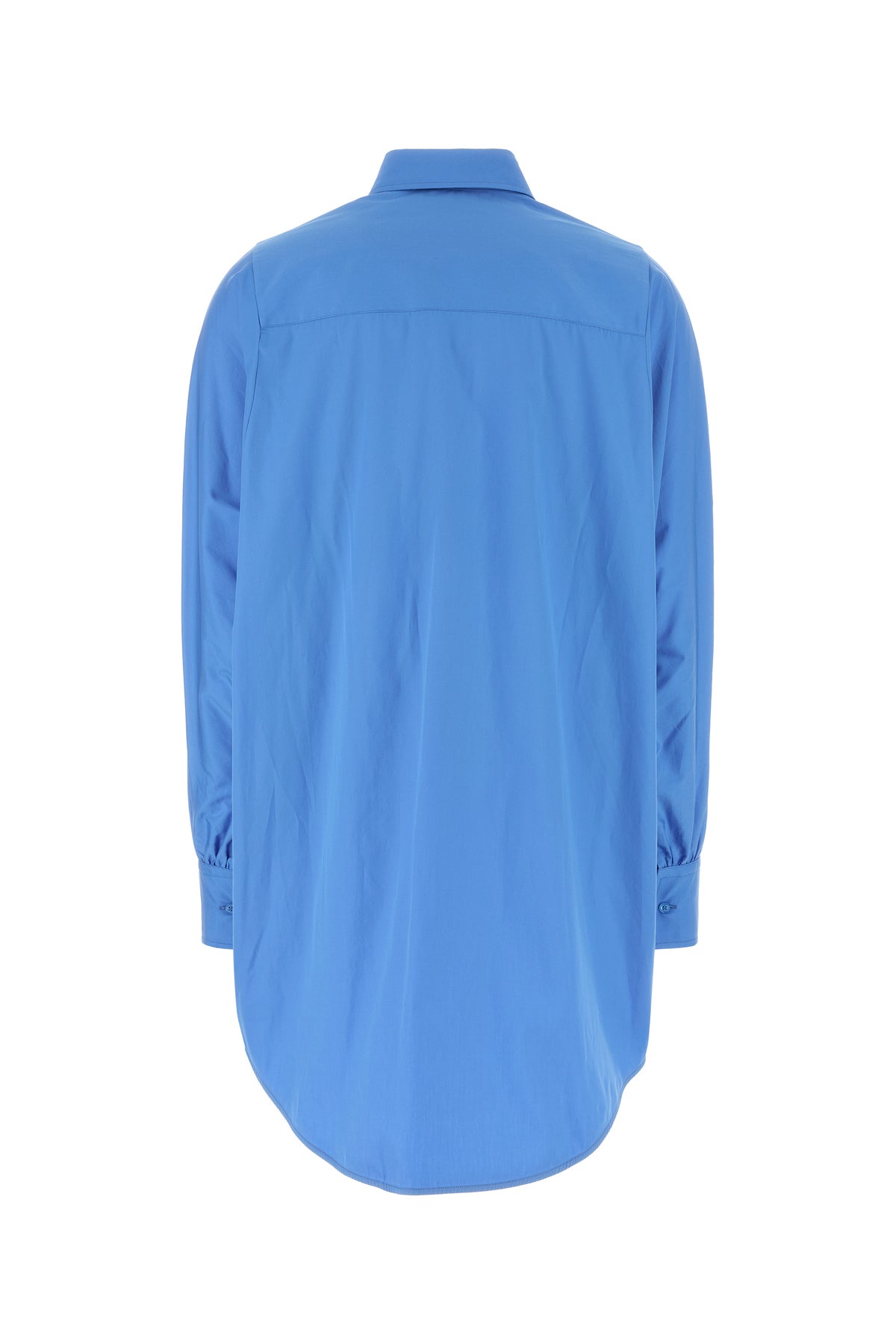 ERMANNO SCERVINO Camicia oversize in popeline ceruleo, view 2