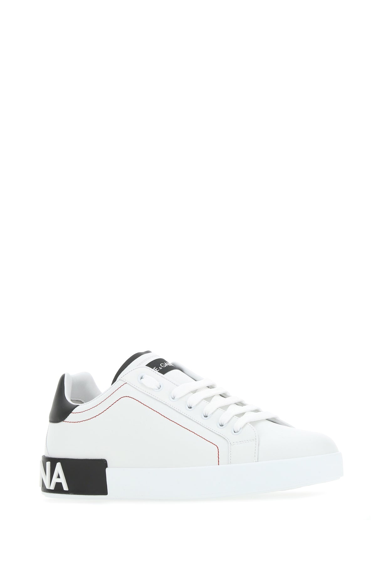 Dolce & Gabbana Sneakers Portofino in nappa bianca, view 2