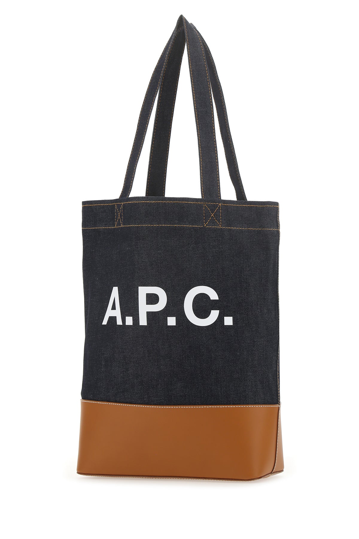 A.P.C. Borsa a mano Cohlo in denim blu scuro, view 2