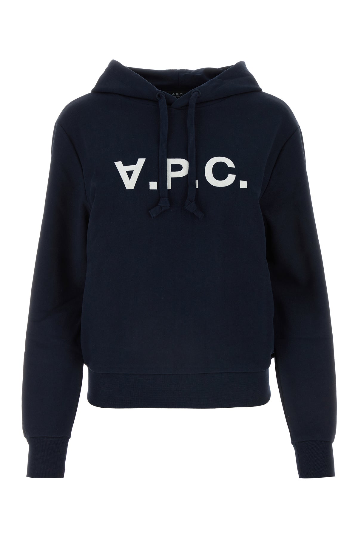A.P.C. Felpa in cotone blu notte