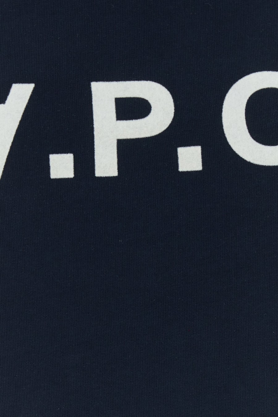 A.P.C. Felpa in cotone blu notte, view 3