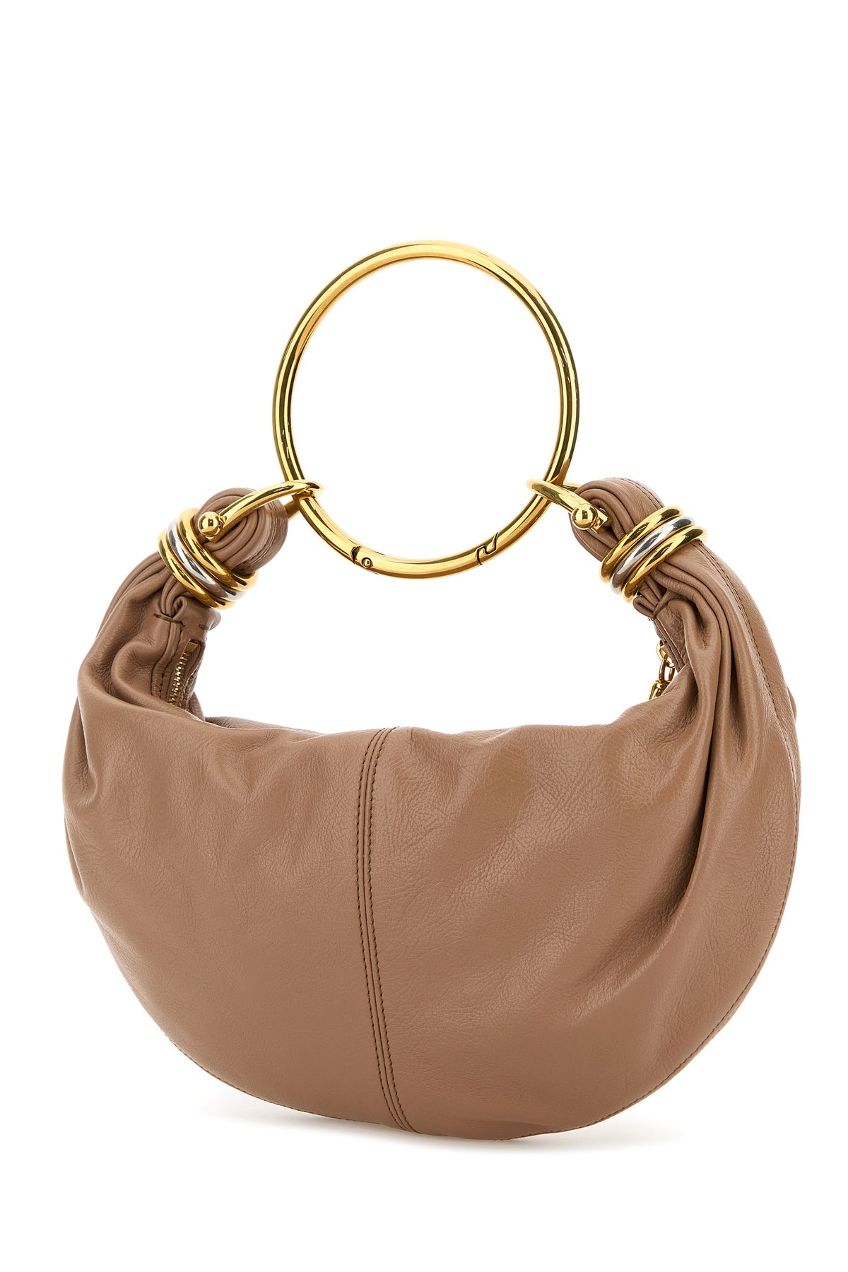 Chloé Borsa a mano Bracelet in pelle rosa antico, view 2