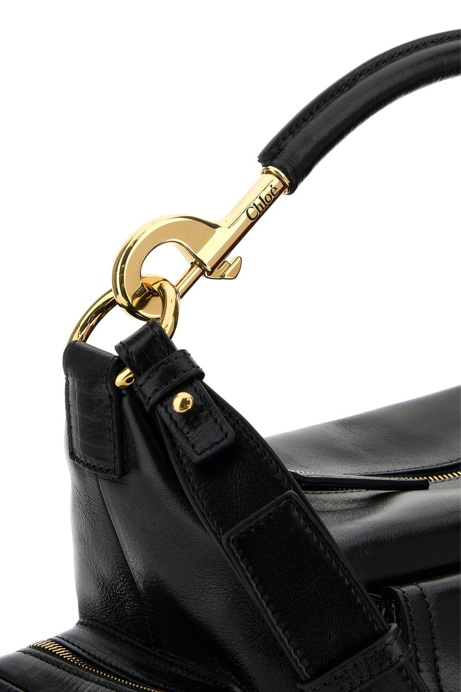 Chloé Borsa a mano Camera Bag in pelle nera, view 4