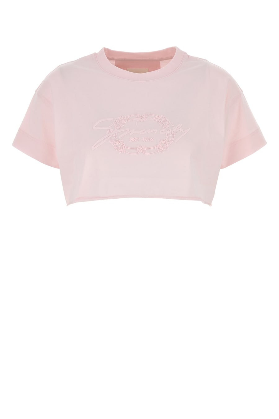 Givenchy Crop-top in cotone rosa pastello