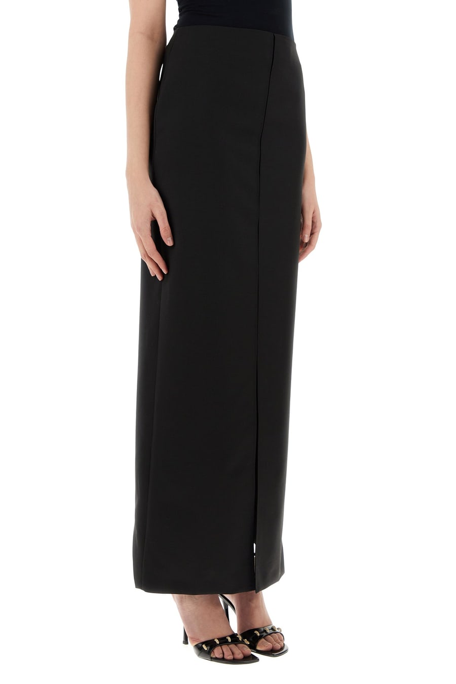 Givenchy Gonna in misto lana nera, view 3