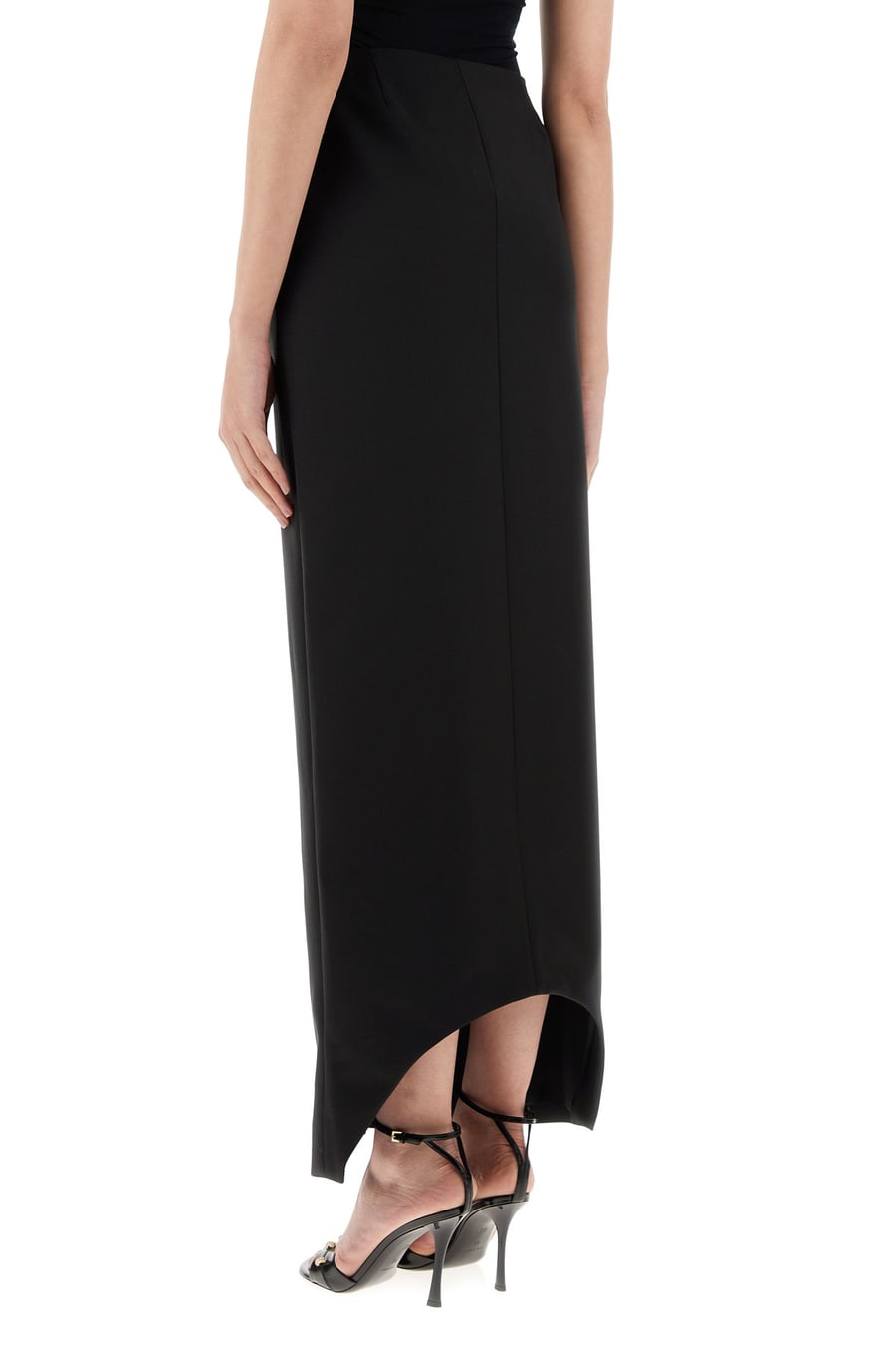 Givenchy Gonna in misto lana nera, view 4