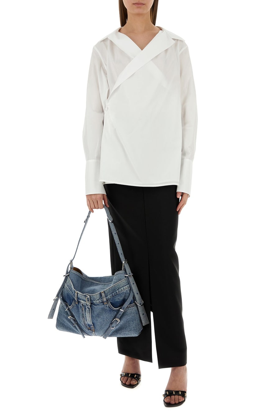 Givenchy Gonna in misto lana nera, view 6