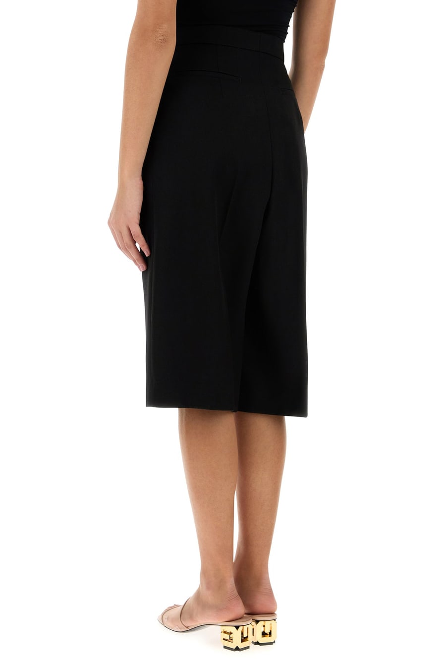 Givenchy Bermuda in lana nera, view 4