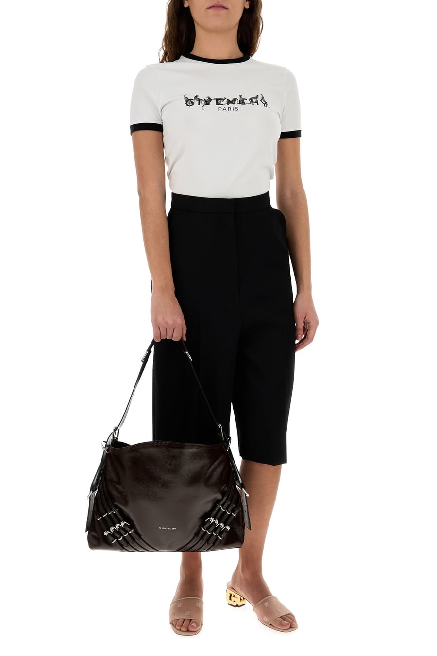 Givenchy Bermuda in lana nera, view 6
